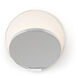 Gravy LED 4 inch Chrome with Silver Wall Sconce Wall Light, Plug-in